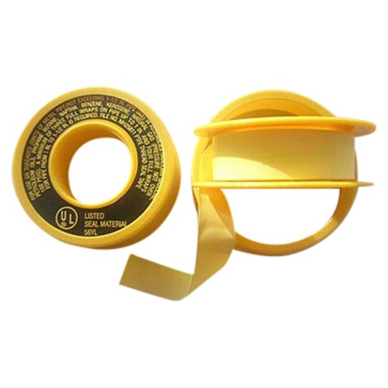 Yellow Teflon Tape 12mm x 0.1mm x 10m The Gas Shop