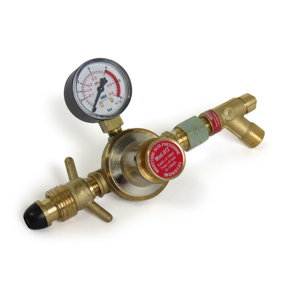 High Pressure POL Regulator with Gauge The Gas Shop
