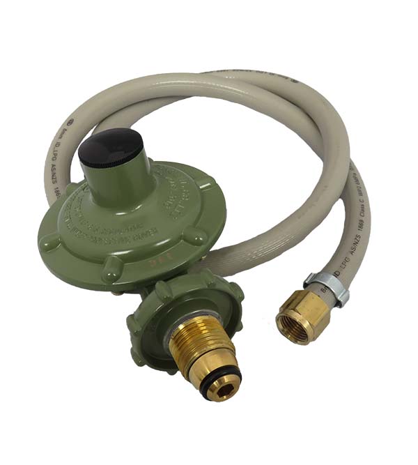 3kg POL Regulator 1m x 3/8" US FLARE LPG Kit The Gas Shop